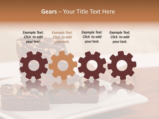 Calories Walnut Fattening PowerPoint Template