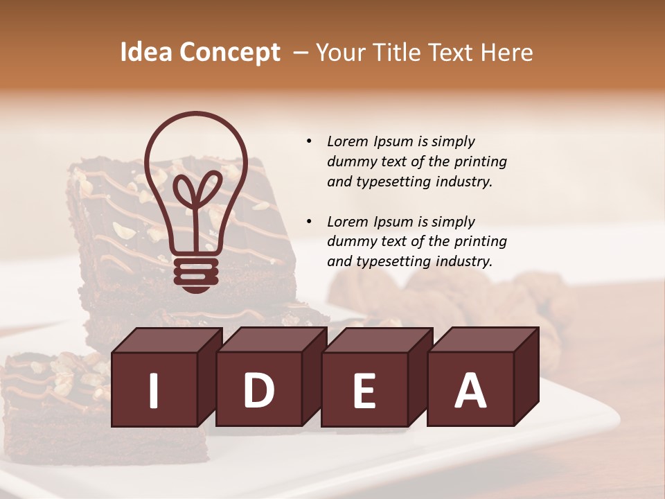 Calories Walnut Fattening PowerPoint Template