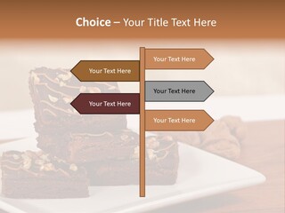 Calories Walnut Fattening PowerPoint Template