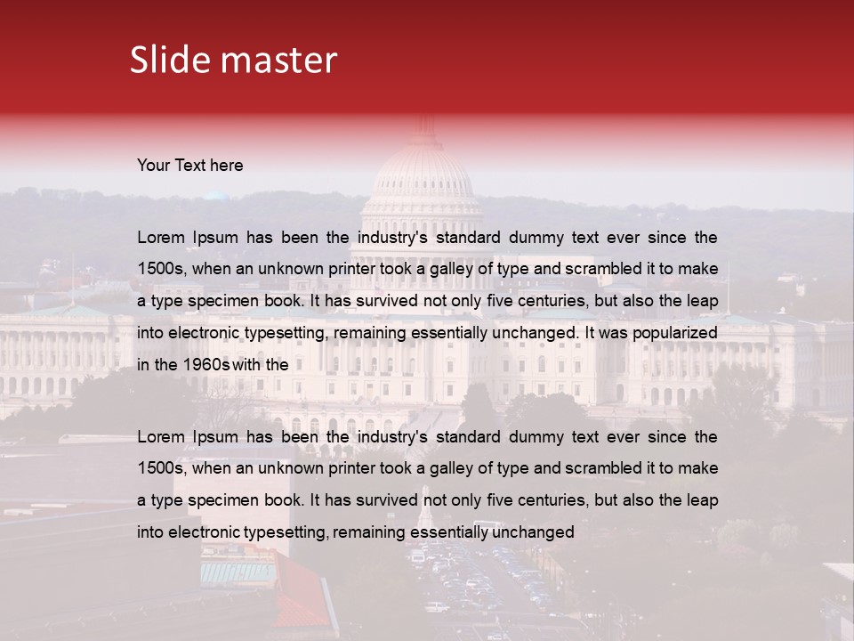 Symbol Congress Government PowerPoint Template