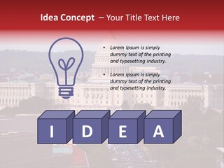 Symbol Congress Government PowerPoint Template