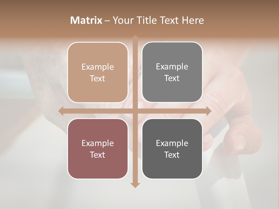 Thumb Grandmother Grandma PowerPoint Template