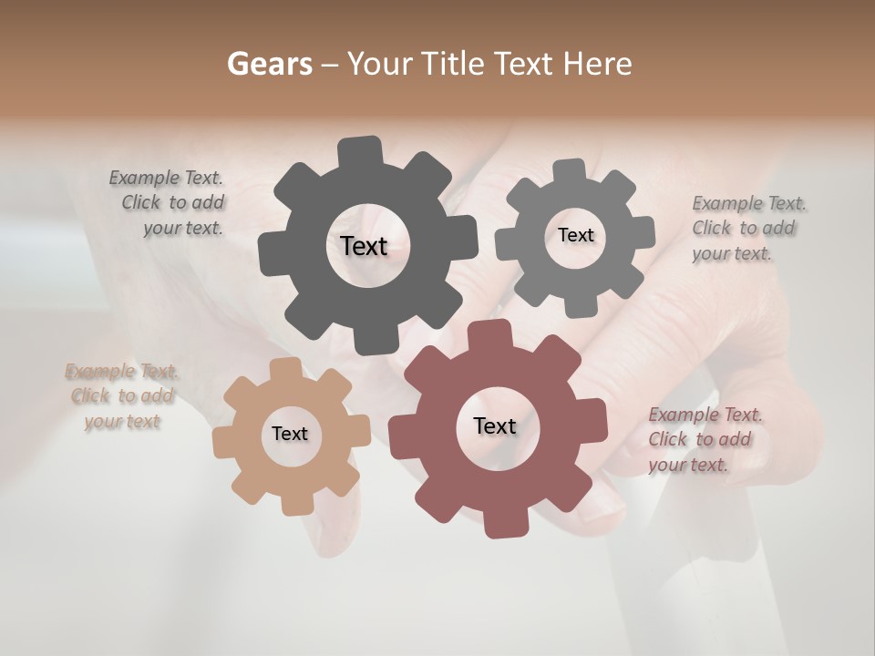 Thumb Grandmother Grandma PowerPoint Template