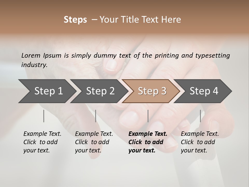 Thumb Grandmother Grandma PowerPoint Template