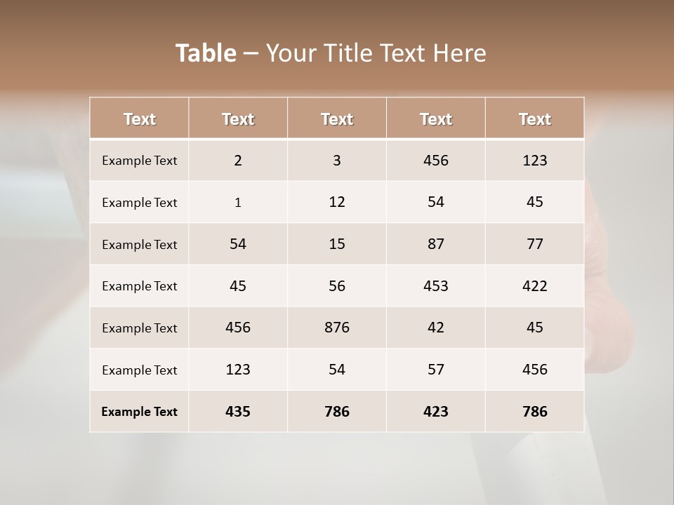 Thumb Grandmother Grandma PowerPoint Template