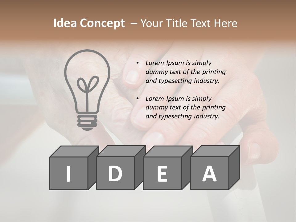 Thumb Grandmother Grandma PowerPoint Template