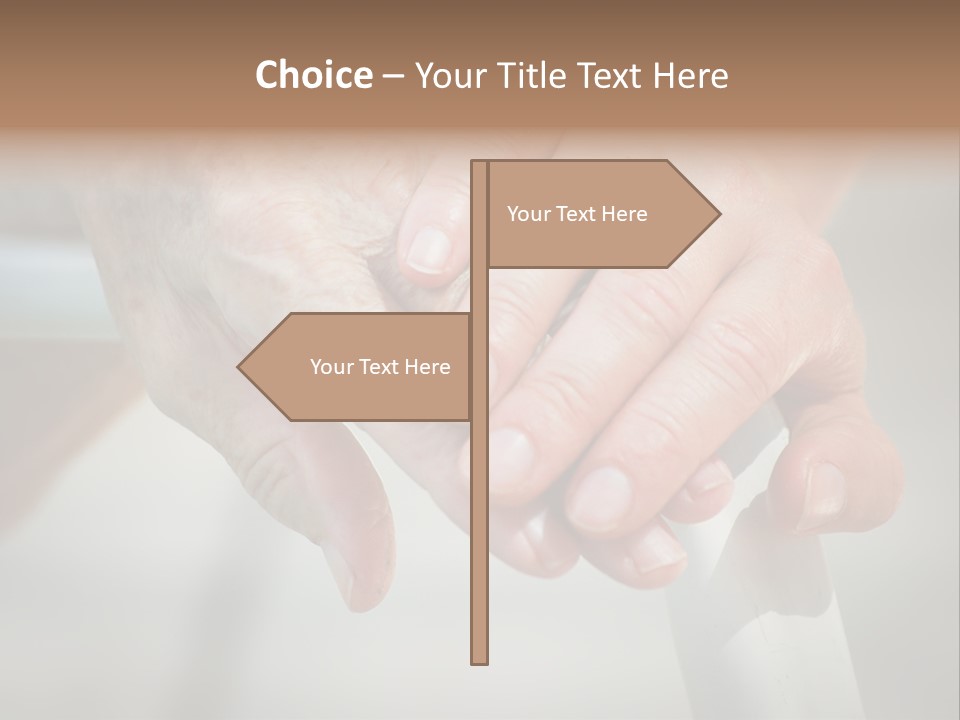 Thumb Grandmother Grandma PowerPoint Template