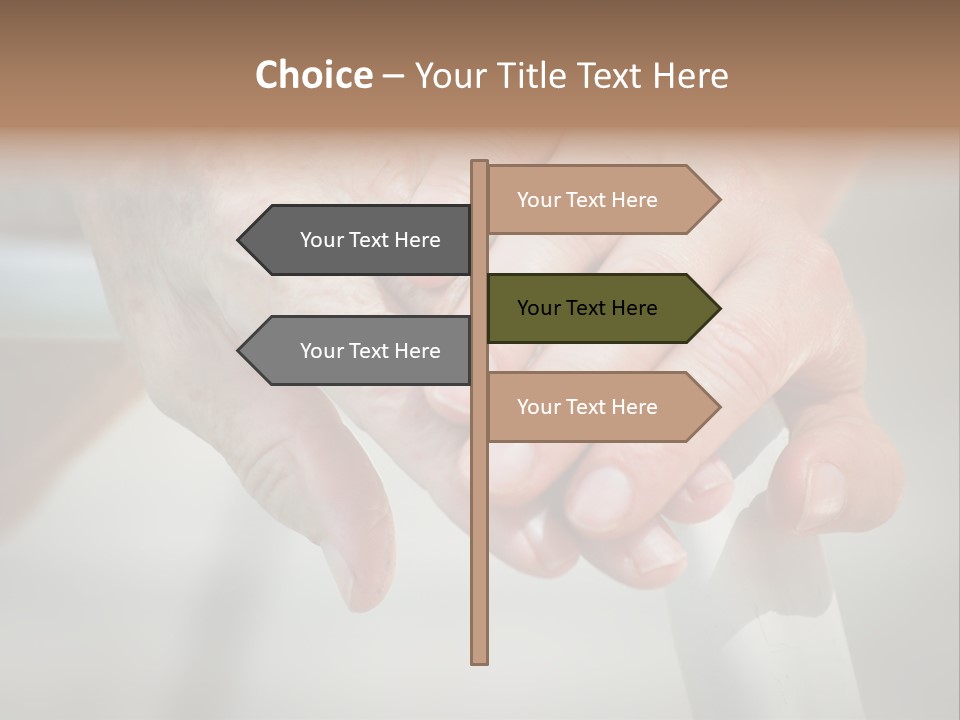 Thumb Grandmother Grandma PowerPoint Template