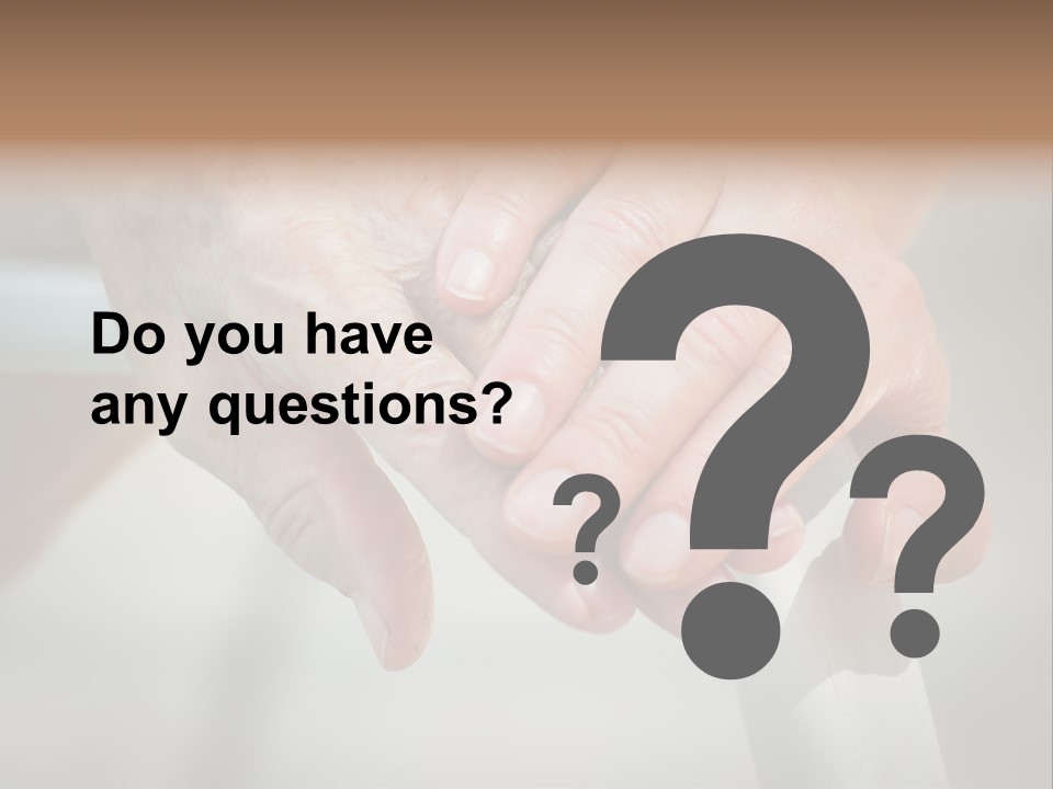 Thumb Grandmother Grandma PowerPoint Template