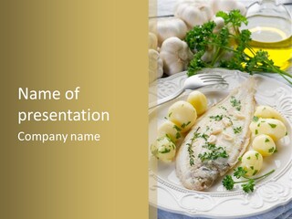 Recipe Sole Healthy PowerPoint Template