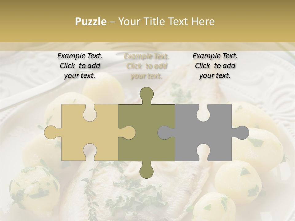 Recipe Sole Healthy PowerPoint Template