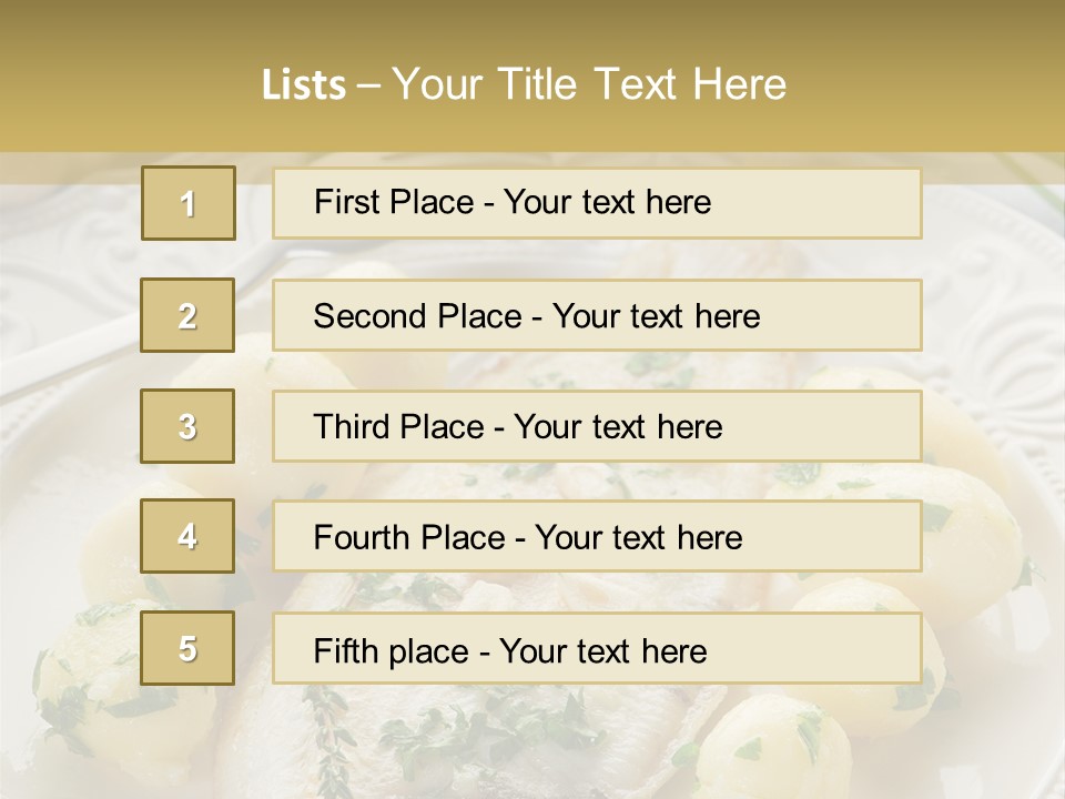Recipe Sole Healthy PowerPoint Template