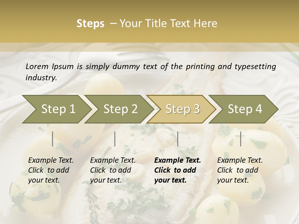 Recipe Sole Healthy PowerPoint Template