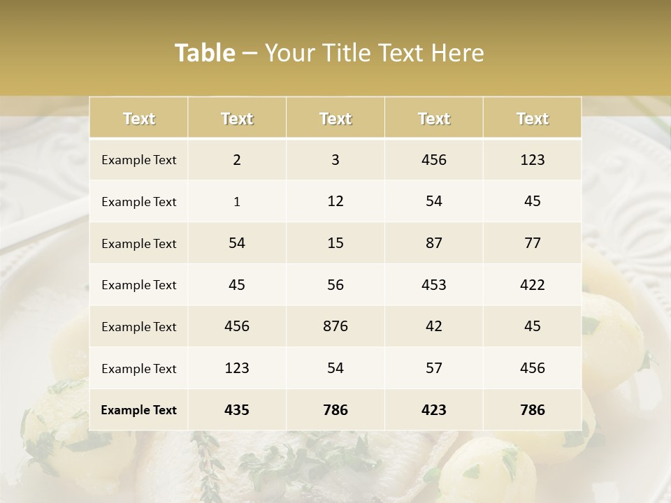Recipe Sole Healthy PowerPoint Template