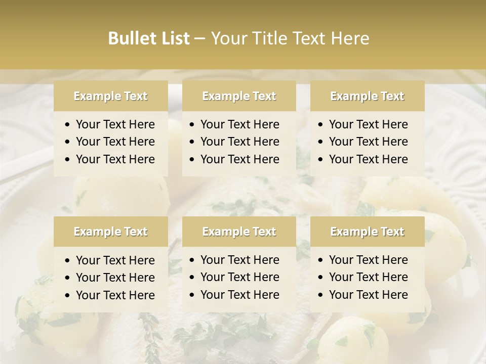 Recipe Sole Healthy PowerPoint Template