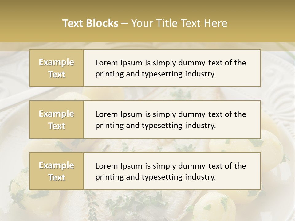Recipe Sole Healthy PowerPoint Template