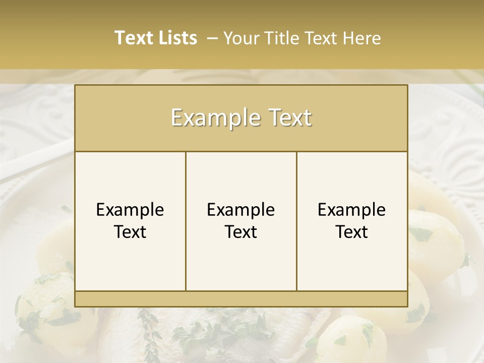 Recipe Sole Healthy PowerPoint Template