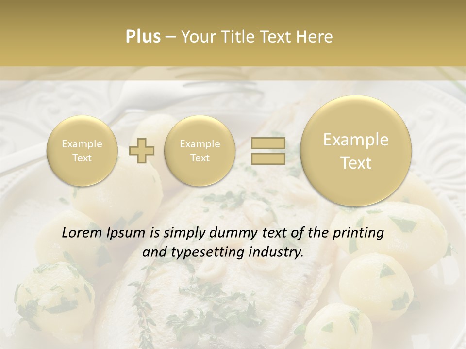 Recipe Sole Healthy PowerPoint Template