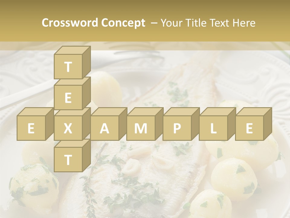 Recipe Sole Healthy PowerPoint Template