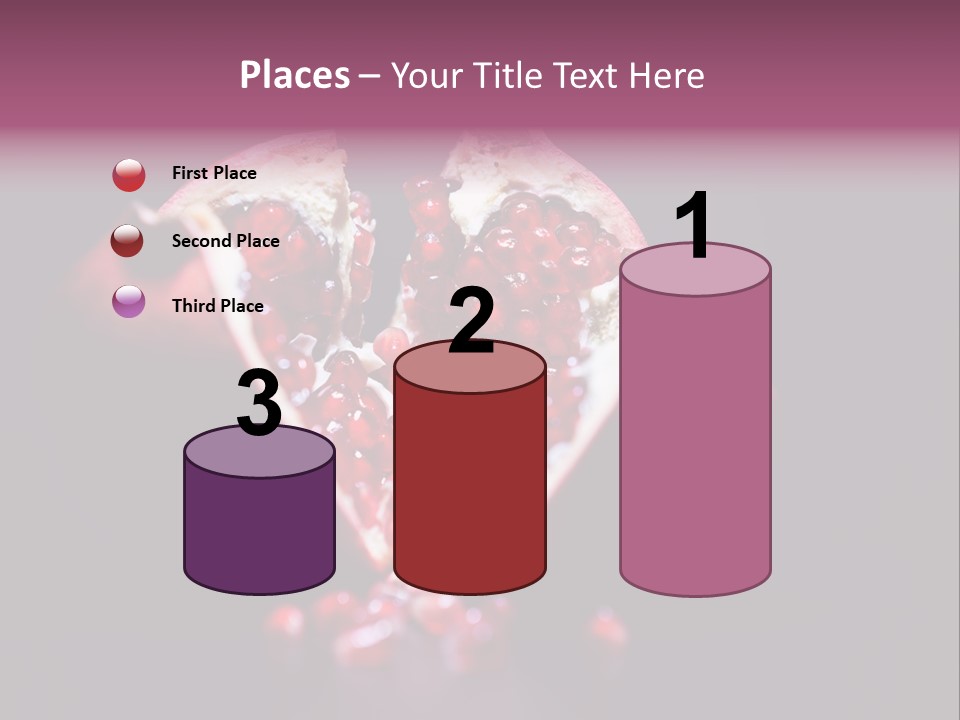 Garnet Pomegranate Background PowerPoint Template