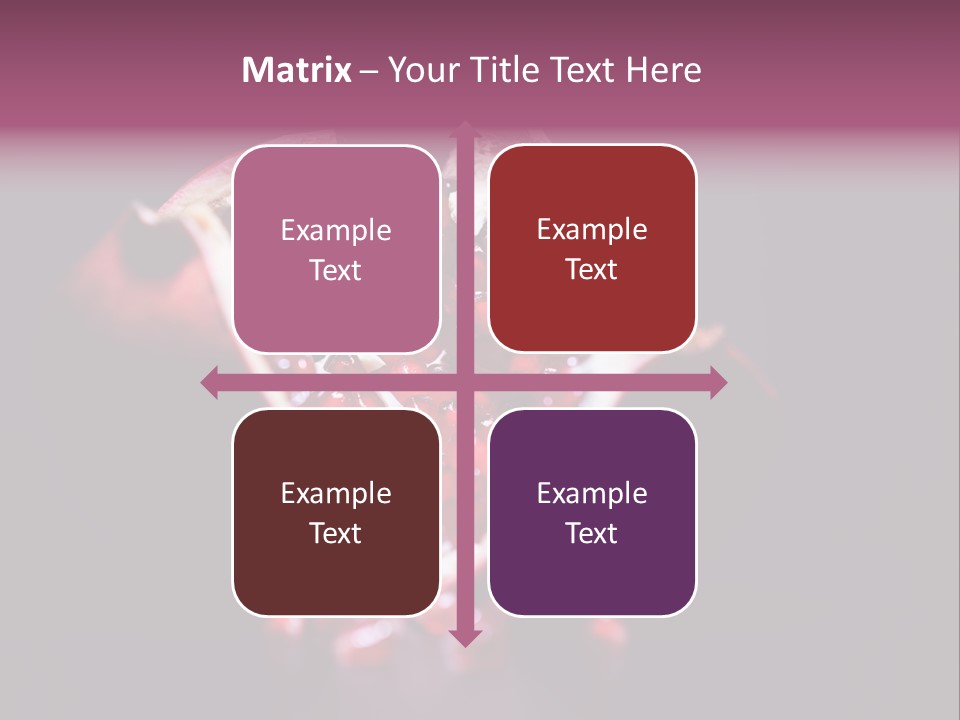 Garnet Pomegranate Background PowerPoint Template