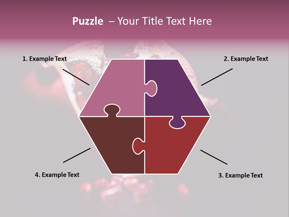 Garnet Pomegranate Background PowerPoint Template