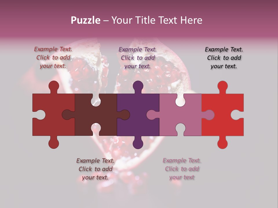 Garnet Pomegranate Background PowerPoint Template