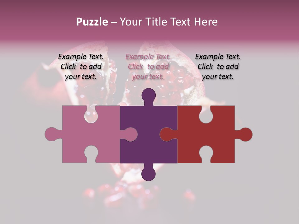 Garnet Pomegranate Background PowerPoint Template