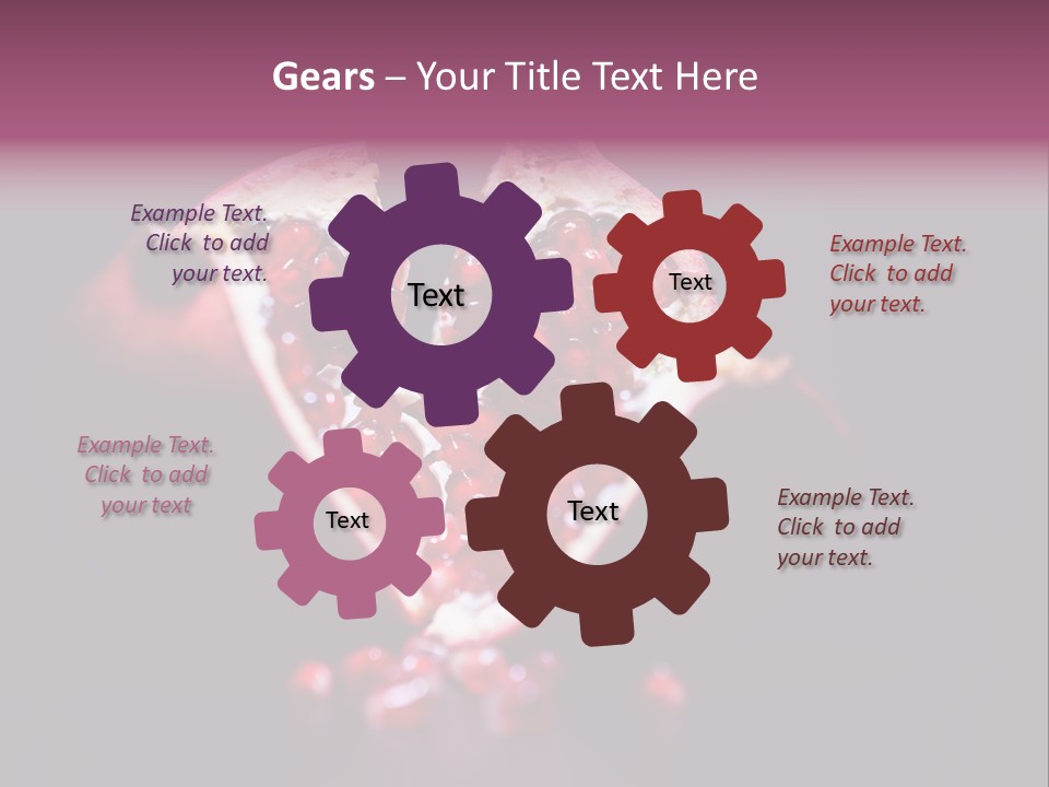 Garnet Pomegranate Background PowerPoint Template