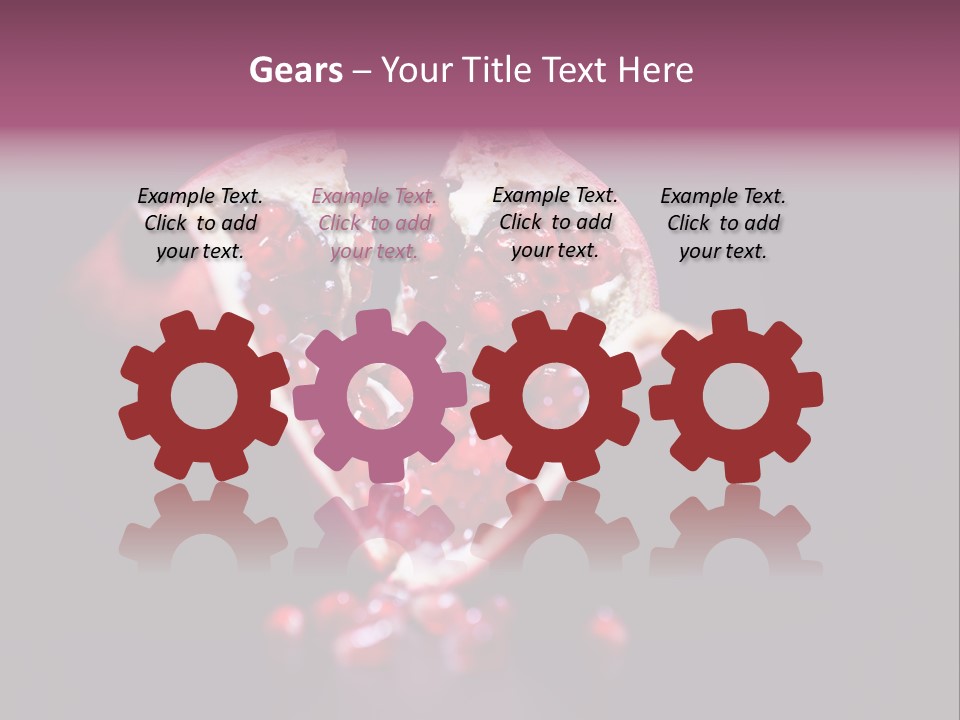 Garnet Pomegranate Background PowerPoint Template