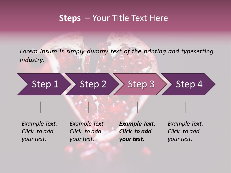 Garnet Pomegranate Background PowerPoint Template