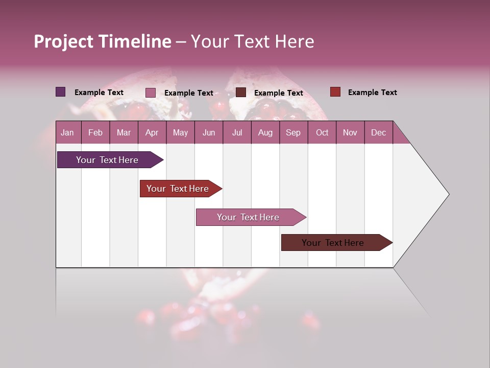 Garnet Pomegranate Background PowerPoint Template