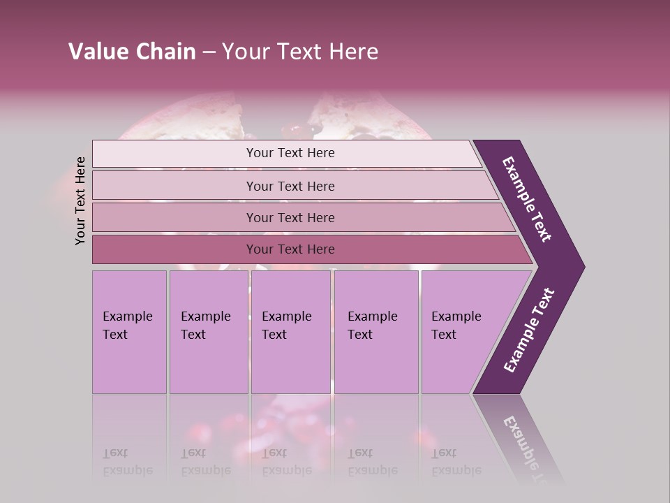 Garnet Pomegranate Background PowerPoint Template