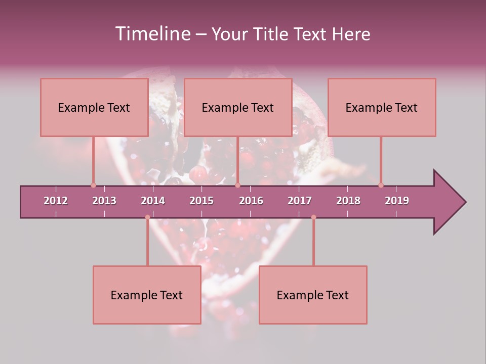 Garnet Pomegranate Background PowerPoint Template