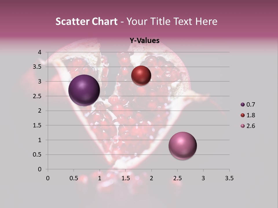 Garnet Pomegranate Background PowerPoint Template