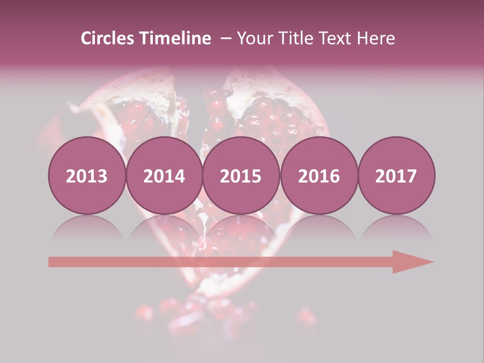 Garnet Pomegranate Background PowerPoint Template