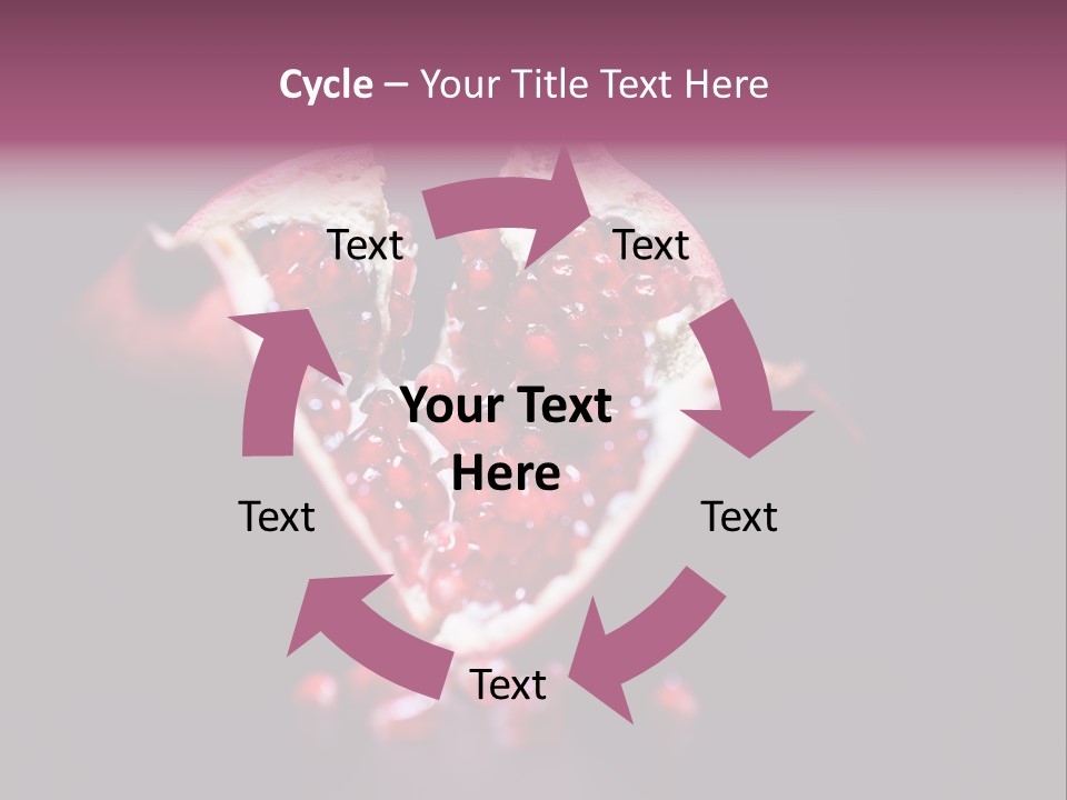 Garnet Pomegranate Background PowerPoint Template