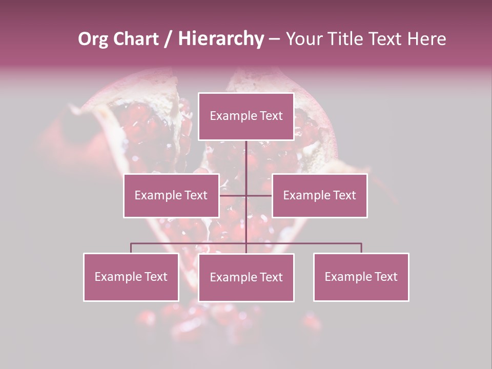 Garnet Pomegranate Background PowerPoint Template