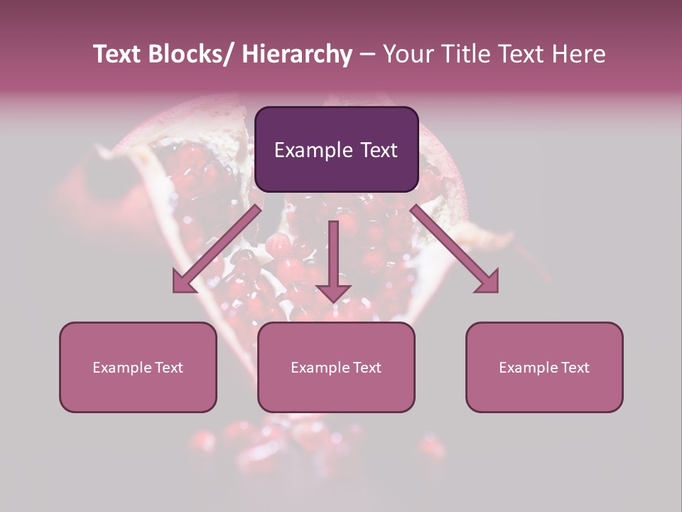 Garnet Pomegranate Background PowerPoint Template