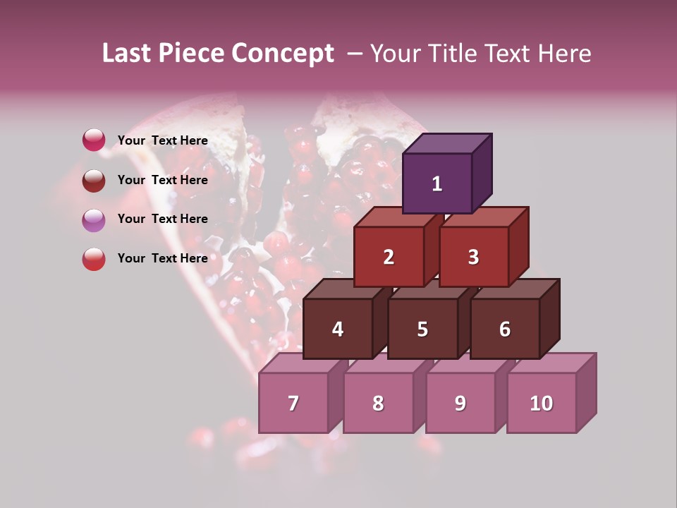 Garnet Pomegranate Background PowerPoint Template