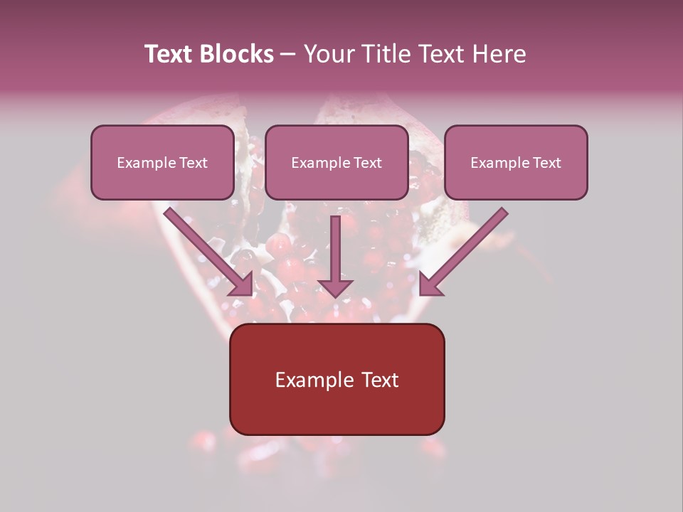 Garnet Pomegranate Background PowerPoint Template