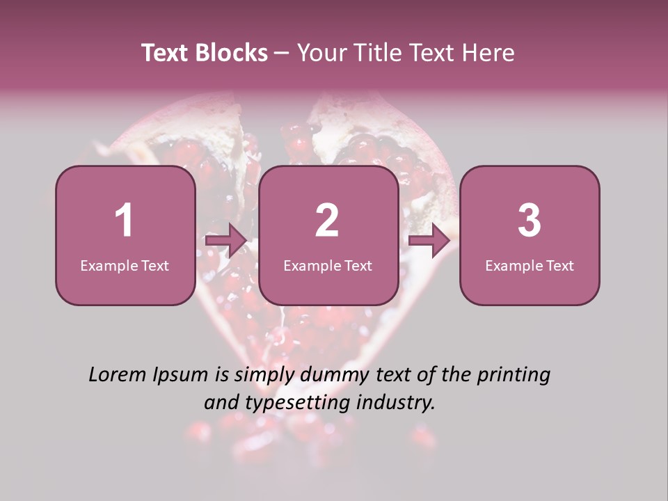 Garnet Pomegranate Background PowerPoint Template