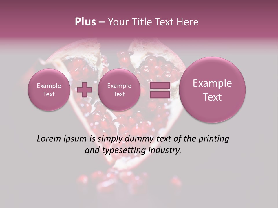 Garnet Pomegranate Background PowerPoint Template
