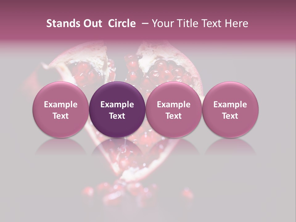 Garnet Pomegranate Background PowerPoint Template