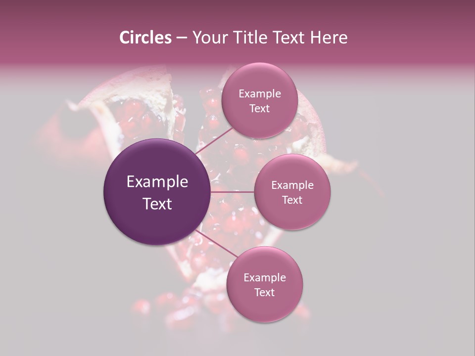 Garnet Pomegranate Background PowerPoint Template