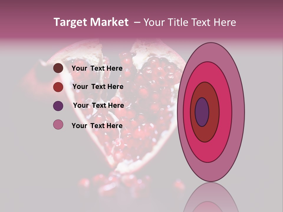 Garnet Pomegranate Background PowerPoint Template