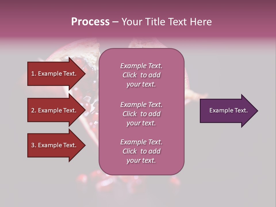 Garnet Pomegranate Background PowerPoint Template