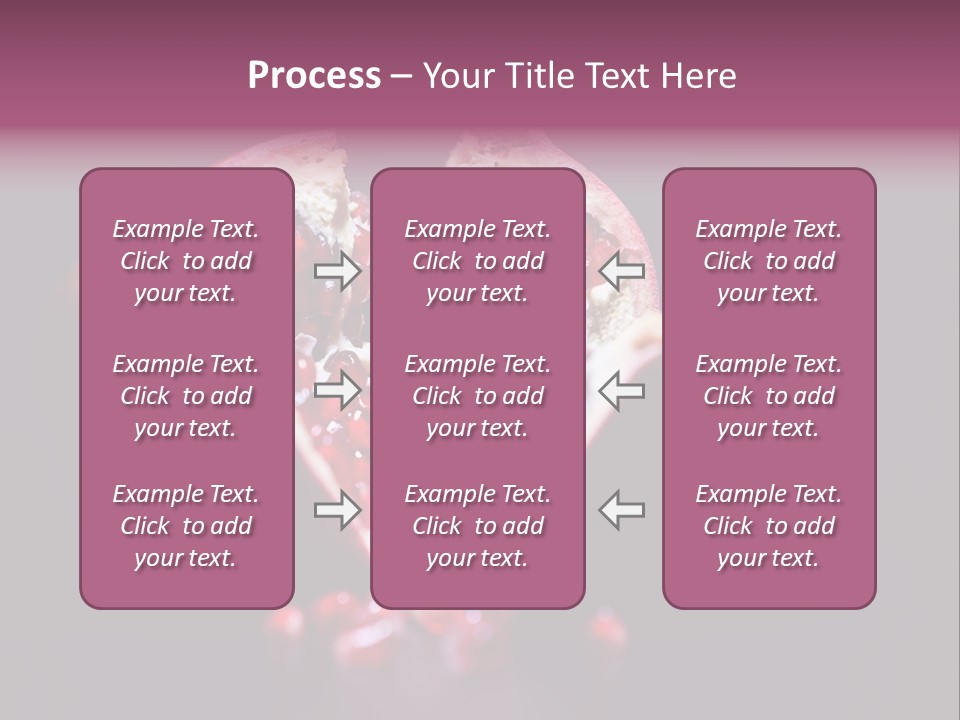 Garnet Pomegranate Background PowerPoint Template