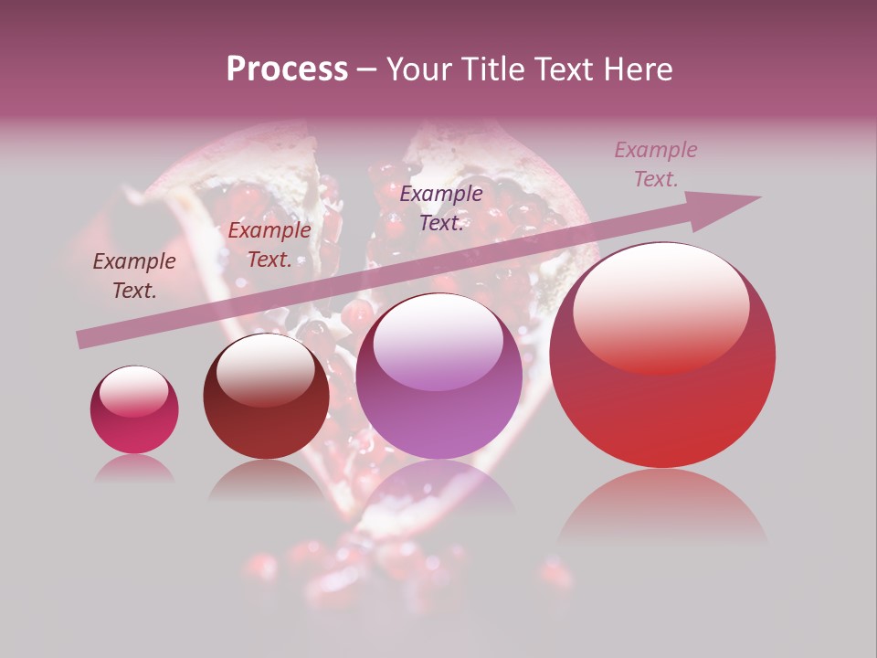 Garnet Pomegranate Background PowerPoint Template