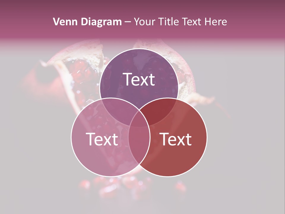 Garnet Pomegranate Background PowerPoint Template